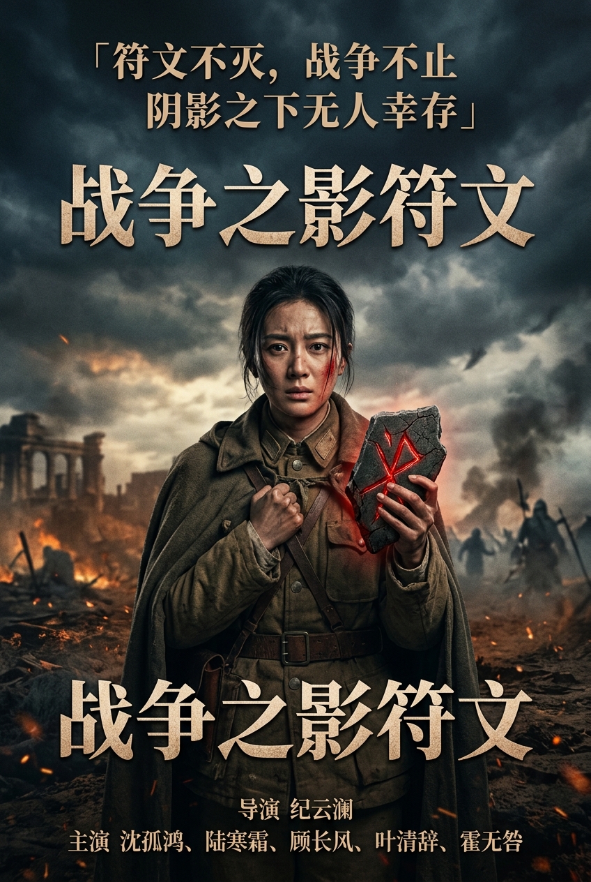 《战争之影符文》海报